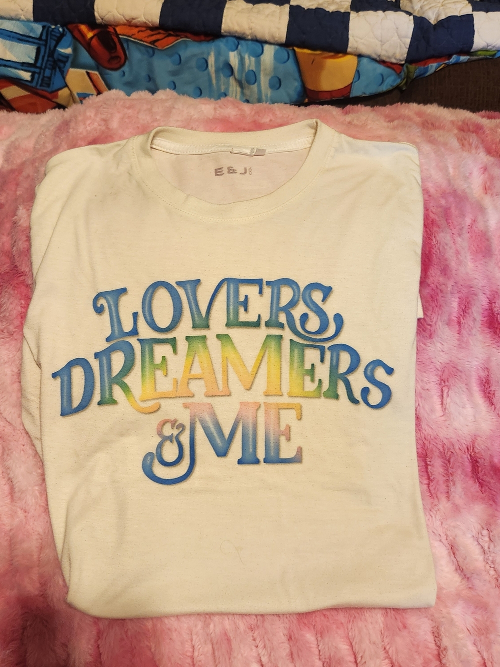 Cream "Lovers Dreamers & Me" Womens   Rainbow Connection Graphic Tee